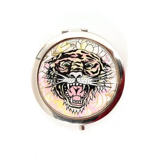 Hot Ed Hardy Tiger Compact Mirror