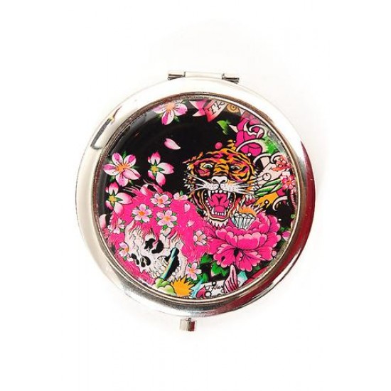 Hot Ed Hardy EH Collage Compact Mirror