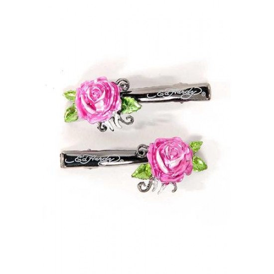 Hot Ed Hardy EH Rose Clips