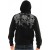 Hot Ed Hardy Three Skull Collage Specialty Hoodie - Black