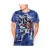 Hot Ed Hardy Flaming Monster All Over Platinum Tee