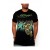 Hot Ed Hardy Panther And Snake Fight Specialty Tee