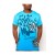 Hot Ed Hardy Eagle Panther Dip Dye Specialty Tee - Blue