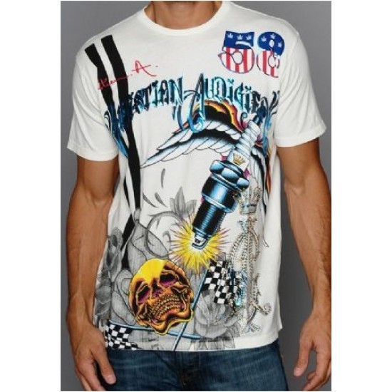 Ed Hardy Tee factory outlet online,Hot Christan Audigier New CA Men Tees