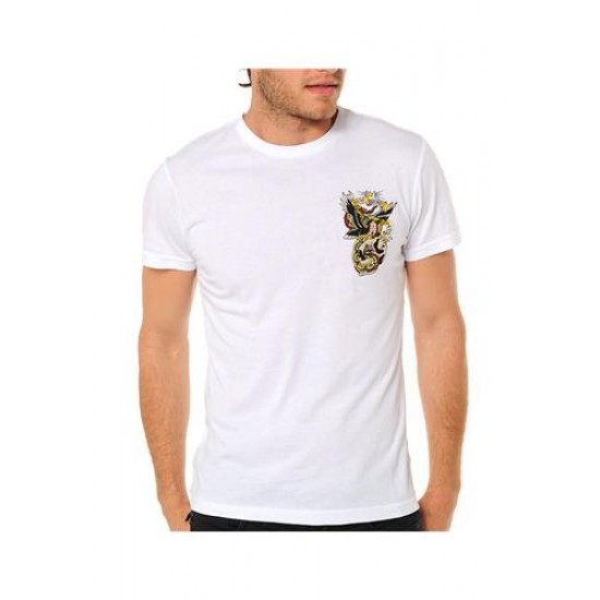 Hot Ed Hardy NYC Battle Core Basic Embroidered Tee