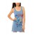Hot Ed Hardy Nature Made Embroidered Tank Dress Light Blue
