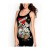 Hot Ed Hardy Triple Skulls And Heart Knitted Racer Tank Tunic