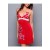 Hot Ed Hardy Rose And Heart Chemise And G-String Set