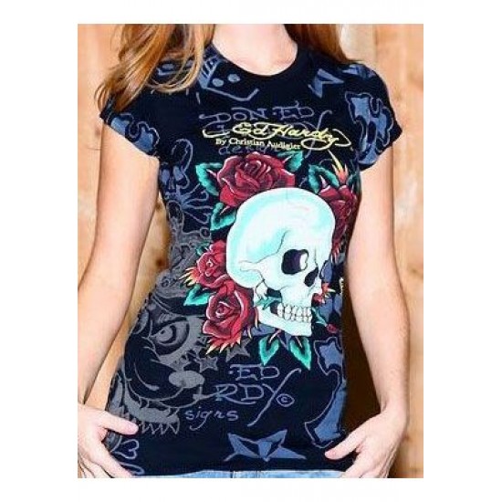 Hot 2010 New Ed Hardy women tee,cheap prices Ed Hardy T Shirts