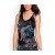 Hot Ed Hardy Flower Dragon Peacock Feathers Specialty Ribbed Tank