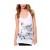 Hot Ed Hardy Nature Made Specialty Shirred Racer Tank - White
